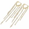 gold earrings made of stainless steel