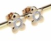 gold plated earrings with exclusive cubic zirconia