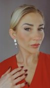 gold earrings made of stainless steel