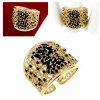 gold ring 17,00mm. gold-plated engagement xuping