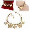 BRACELET GOLD CELEBRITY STAINLESS STEEL
