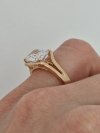 gold ring 18,60mm. gold-plated engagement xuping