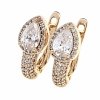 exclusive swarovski gold-plated earrings