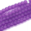 Glass beads faceted strands