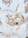 gold ring 18,60mm. gold-plated engagement xuping
