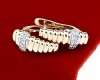 gold plated earrings with exclusive cubic zirconia