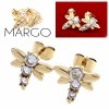 gold earrings made of stainless steel