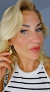 gold earrings made of stainless steel