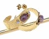 gold earrings made of stainless steel