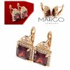 exclusive swarovski gold-plated earrings