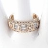 gold ring 18,60mm. gold-plated engagement xuping