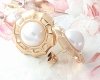 gold plated earrings with exclusive cubic zirconia