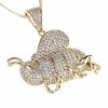 gold pendant 18k shiny xuping