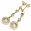 gold earrings made of stainless steel