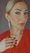 gold earrings made of stainless steel