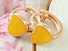 gold plated earrings with exclusive cubic zirconia