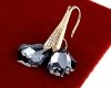 exclusive swarovski gold-plated earrings
