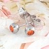 gold earrings made of stainless steel