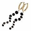 gold earrings made of stainless steel