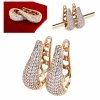 exclusive swarovski gold-plated earrings