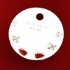 gold plated earrings with exclusive cubic zirconia