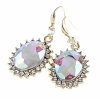 gold plated earrings with exclusive cubic zirconia