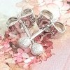gold plated earrings with exclusive cubic zirconia