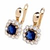 exclusive swarovski gold-plated earrings