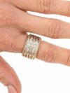 gold ring 18,60mm. gold-plated engagement xuping