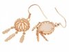 gold plated earrings with exclusive cubic zirconia