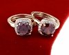 exclusive swarovski gold-plated earrings