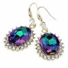 gold plated earrings with exclusive cubic zirconia