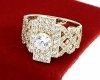 gold ring 18,60mm. gold-plated engagement xuping
