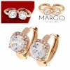 exclusive swarovski gold-plated earrings