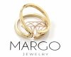 ring 19,00mm gold stainless steel
