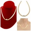 GOLD CHAIN NECKLACE celebrity STAINLESS STEEL