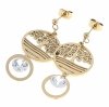 gold earrings made of stainless steel