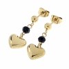 gold earrings made of stainless steel