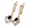 exclusive swarovski gold-plated earrings