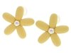 gold plated earrings with exclusive cubic zirconia