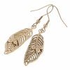 gold earrings made of stainless steel