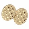gold earrings made of stainless steel