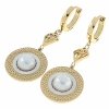 gold earrings made of stainless steel