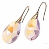 gold plated earrings with exclusive cubic zirconia