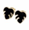 gold earrings made of stainless steel