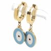 gold earrings made of stainless steel