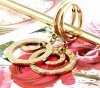 gold earrings made of stainless steel