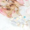 gold earrings made of stainless steel