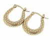 gold earrings made of stainless steel