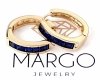 gold plated earrings with exclusive cubic zirconia